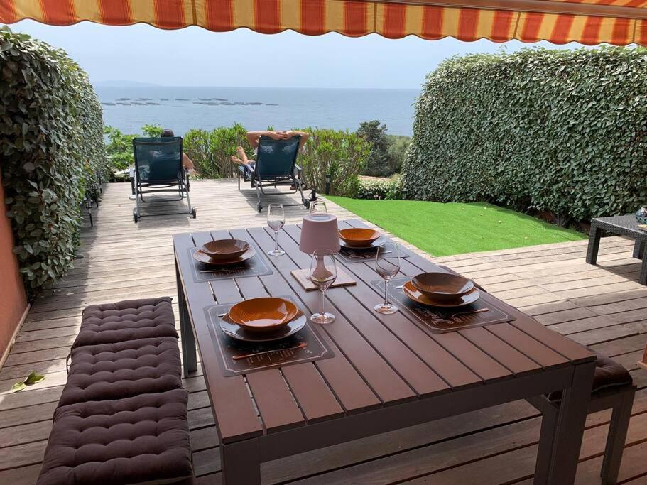 Ajaccio Maison Bord De Mer Dans Residence Avec Piscine エクステリア 写真